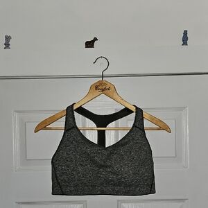 Victoria's Secret VSX Sport Heathered Gray Racerback Bra